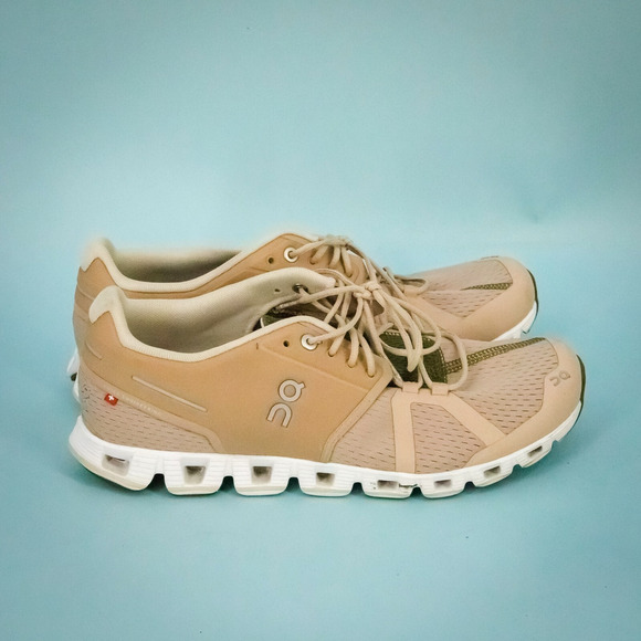 On Cloud Women's Size 10 Pink Green Cloud 5 Low Lace Up Running Shoes Sneakers - Picture 3 of 7